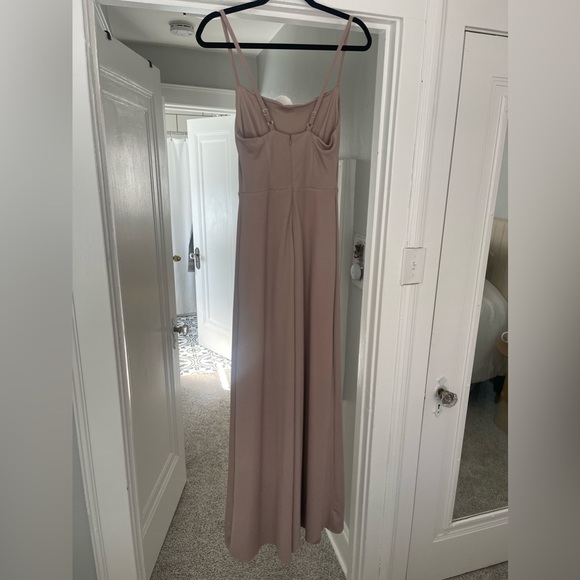 Birdy Grey Ash Crepe Taupe Dress XS - Picture 6 of 6